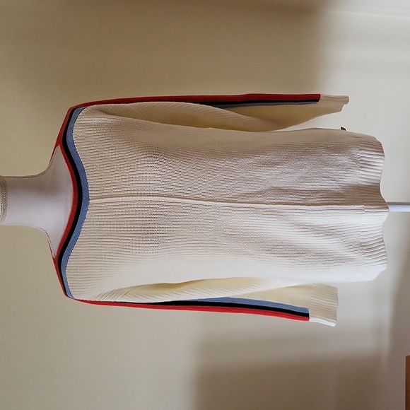 T by Talbots Tipped Stripe Sweater NWT - Picture 2 of 8